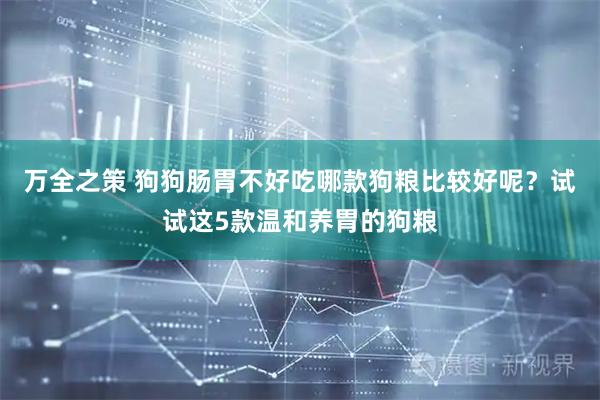 万全之策 狗狗肠胃不好吃哪款狗粮比较好呢？试试这5款温和养胃的狗粮