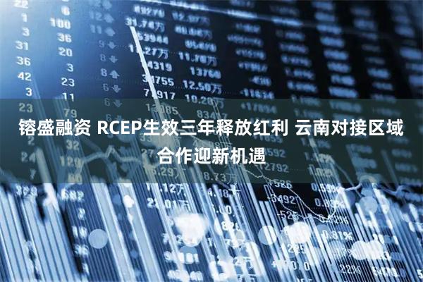 镕盛融资 RCEP生效三年释放红利 云南对接区域合作迎新机遇
