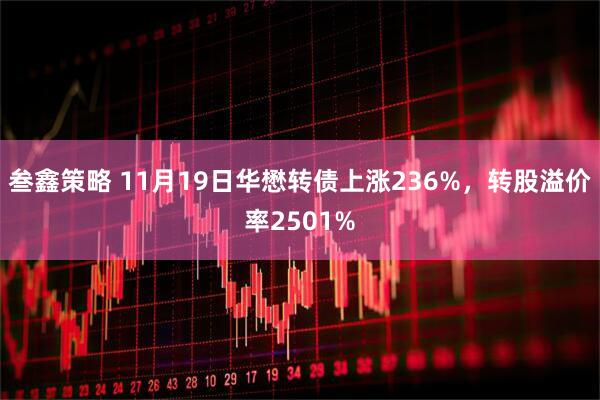 叁鑫策略 11月19日华懋转债上涨236%，转股溢价率2501%